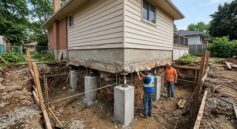 Basement Underpinning in Medford, MA