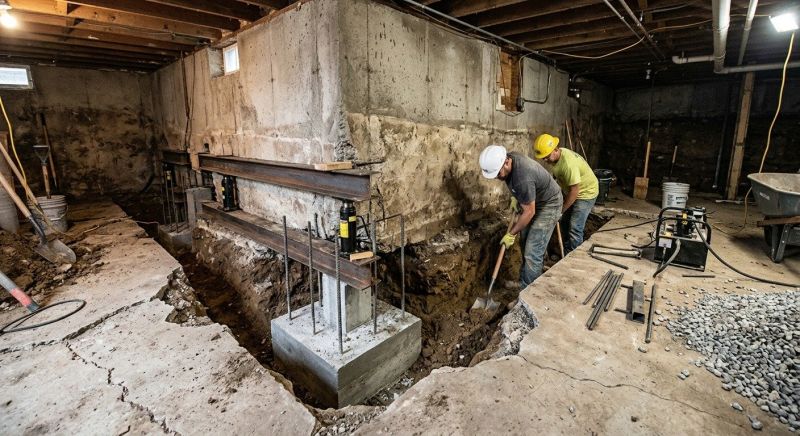 Basement Underpinning in Medford, MA