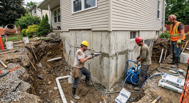Concrete Foundation Repair in Chelmsford, MA