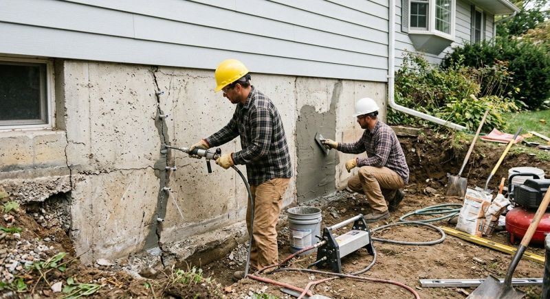 Concrete Foundation Repair in Harvard, MA