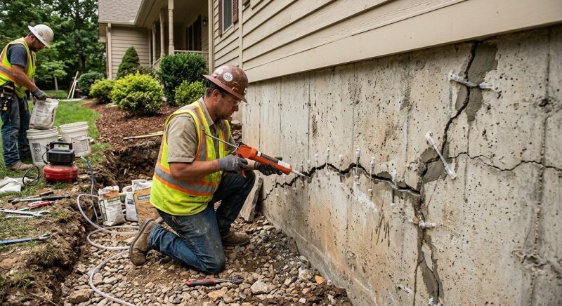 Cracked Foundation Repair in Cambridge, MA