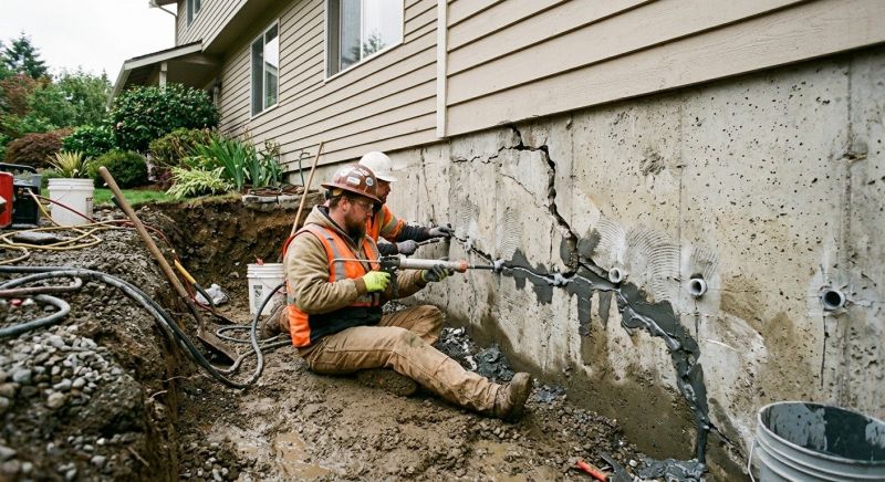 Cracked Foundation Repair in Carlisle, MA