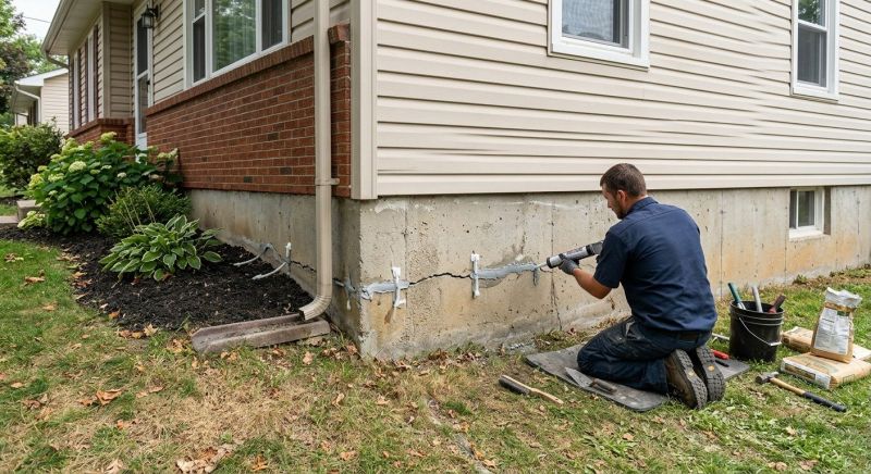 Cracked Foundation Repair in Rowley, MA