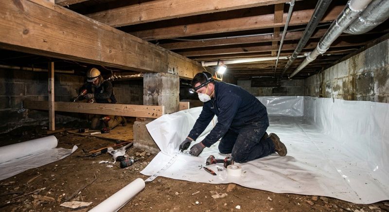 Crawl Space Leveling in Medford, MA