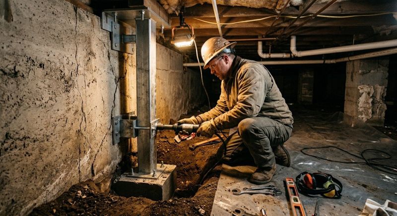 Crawlspace Foundation Repair in Hingham, MA