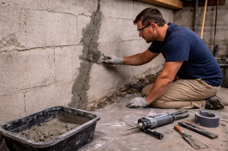 Foundation Crack Repair in Brighton, MA