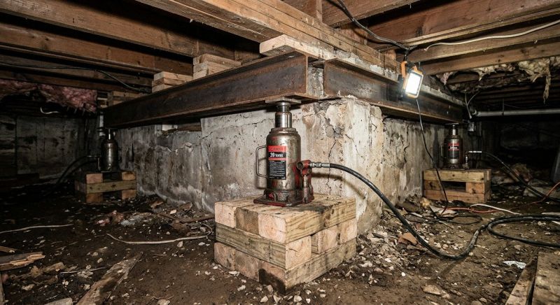 Foundation Jacking in Ashland, MA