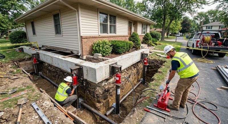 Foundation Jacking in Lincoln, MA