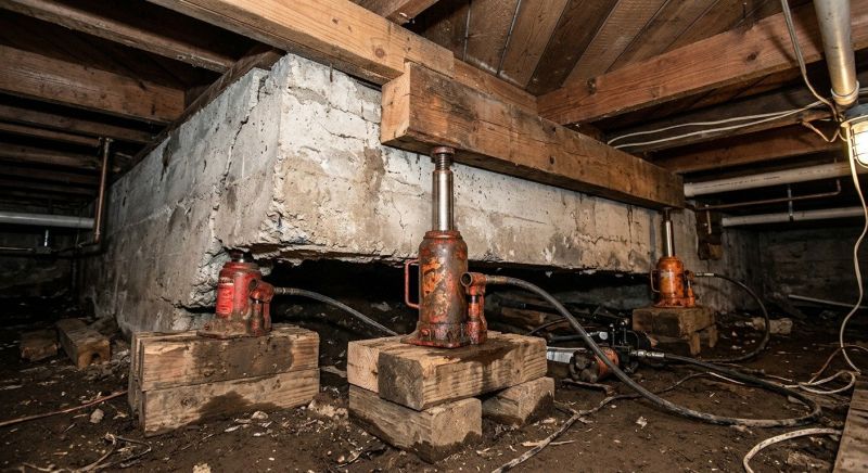 Foundation Jacking in North Chelmsford, MA