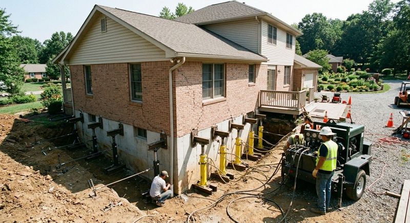 Foundation Jacking in Stow, MA