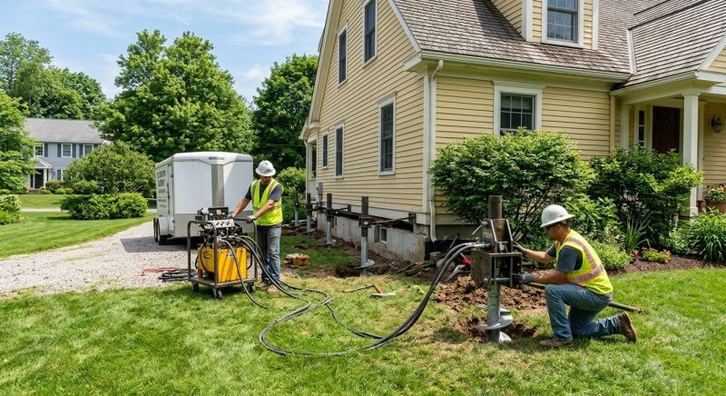 Foundation Lifting in Burlington, MA