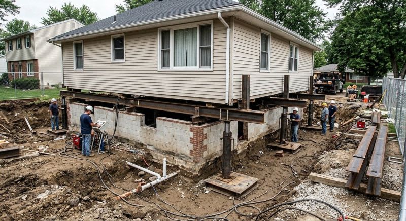 Foundation Lifting in Dedham, MA
