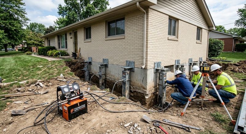 Foundation Pier Leveling in Medford, MA