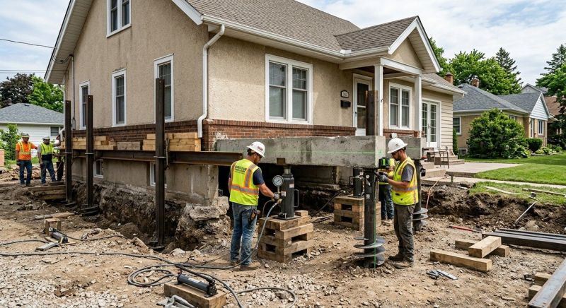 Foundation Releveling in Medford, MA