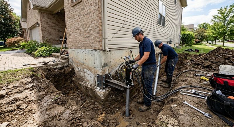 Foundation Settlement Repair in Medford, MA