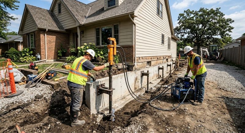 Foundation Stabilizing in Arlington, MA