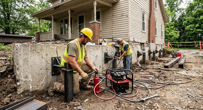 Foundation Stabilizing in Chestnut Hill, MA