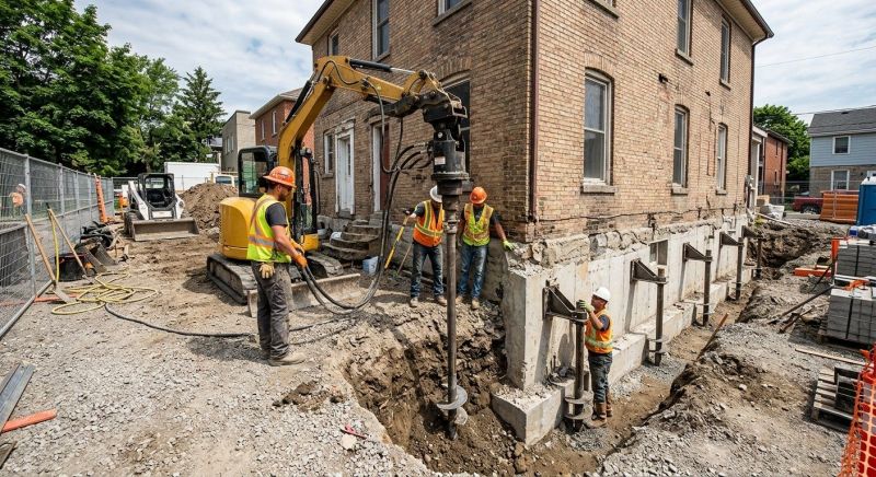 Foundation Stabilizing in Concord, MA