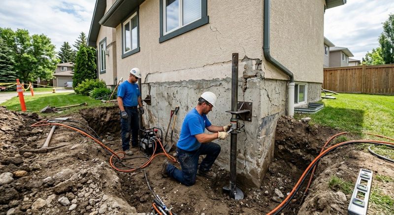Helical Pile Installation in Medford, MA