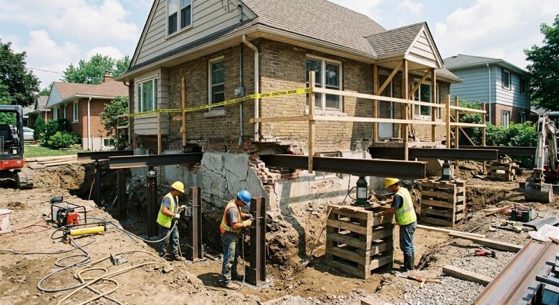 House Foundation Repair in Brockton, MA