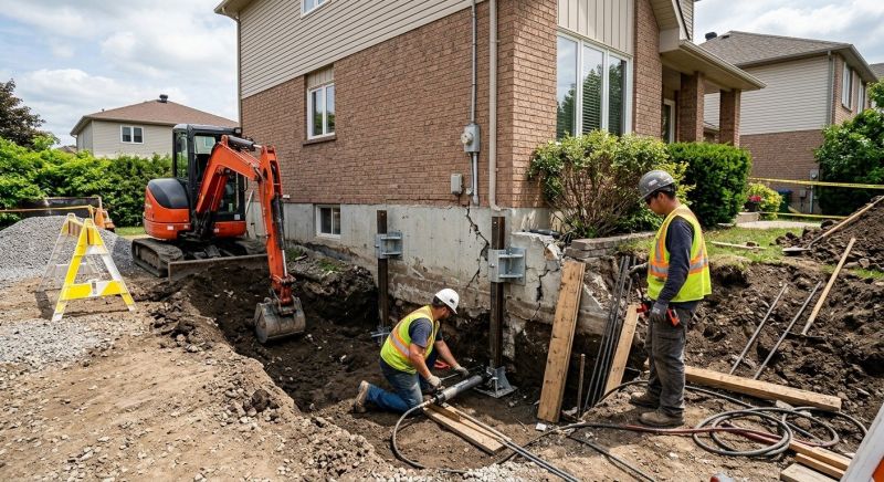 House Foundation Repair in Rockland, MA