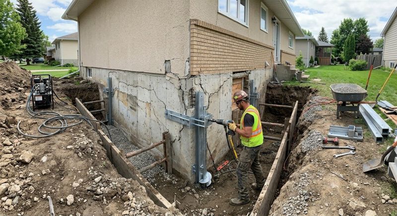 House Foundation Repair in Southborough, MA