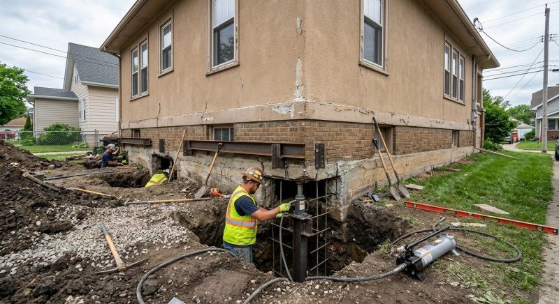 House Underpinning in Medford, MA
