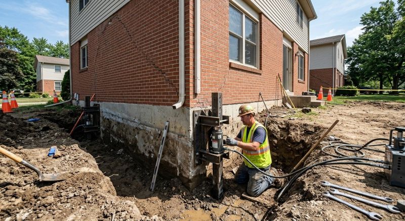 Sinking Foundation Repair in Harvard, MA