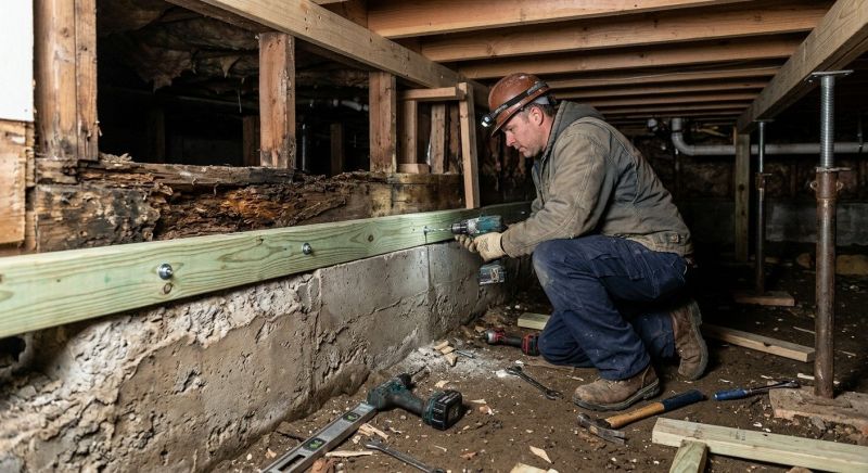 Sinking Foundation Repair in Hyde Park, MA