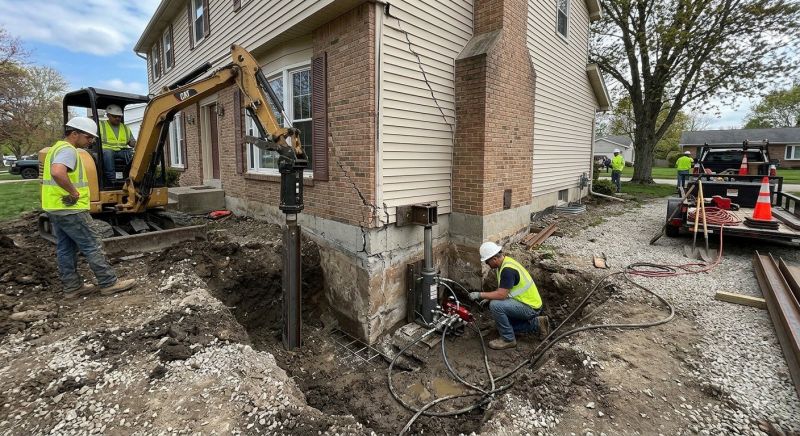 Sinking Foundation Repair in Lawrence, MA