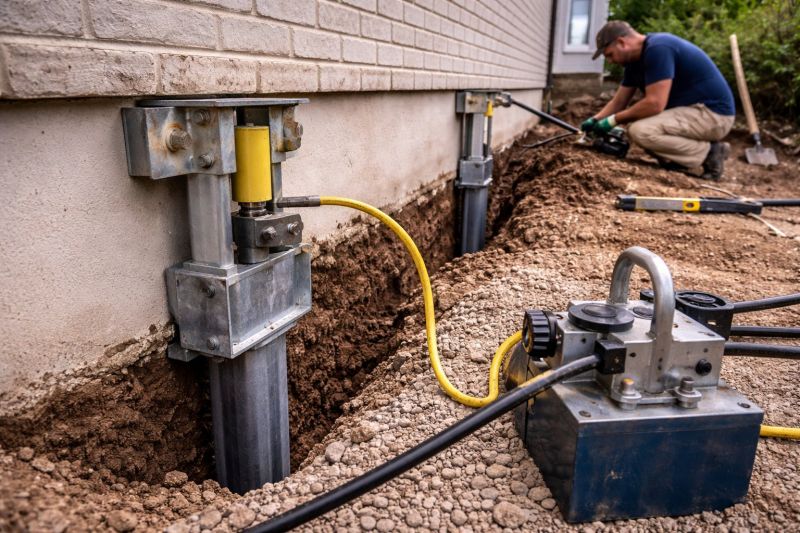 Sinking Foundation Repair in Reading, MA