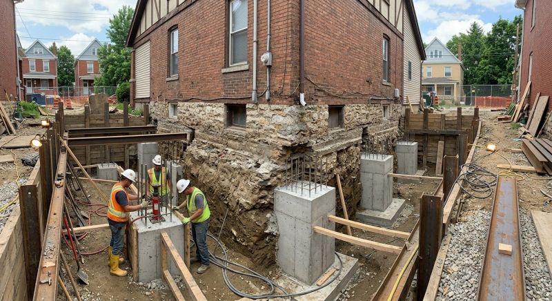 Structural Underpinning in Medford, MA